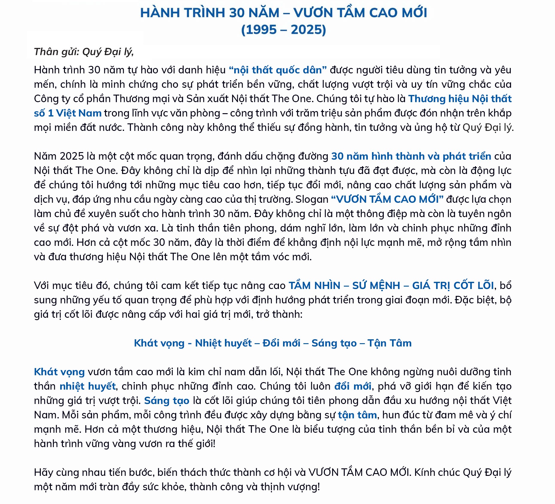 Tiếp Bước 30 Năm Vươn Tầm Cao Mới